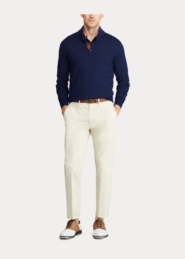 Calças Ralph Lauren Tailored Stretch Twill Homem 62734-EMBX